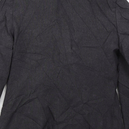 New Look Womens Grey  Polyester Jacket Suit Jacket Size 10