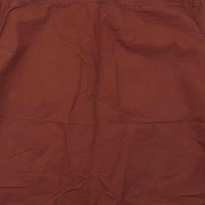 Mens UK Size L Marks and Spencer Red  Button-Up Sleeveless Casual Shirt