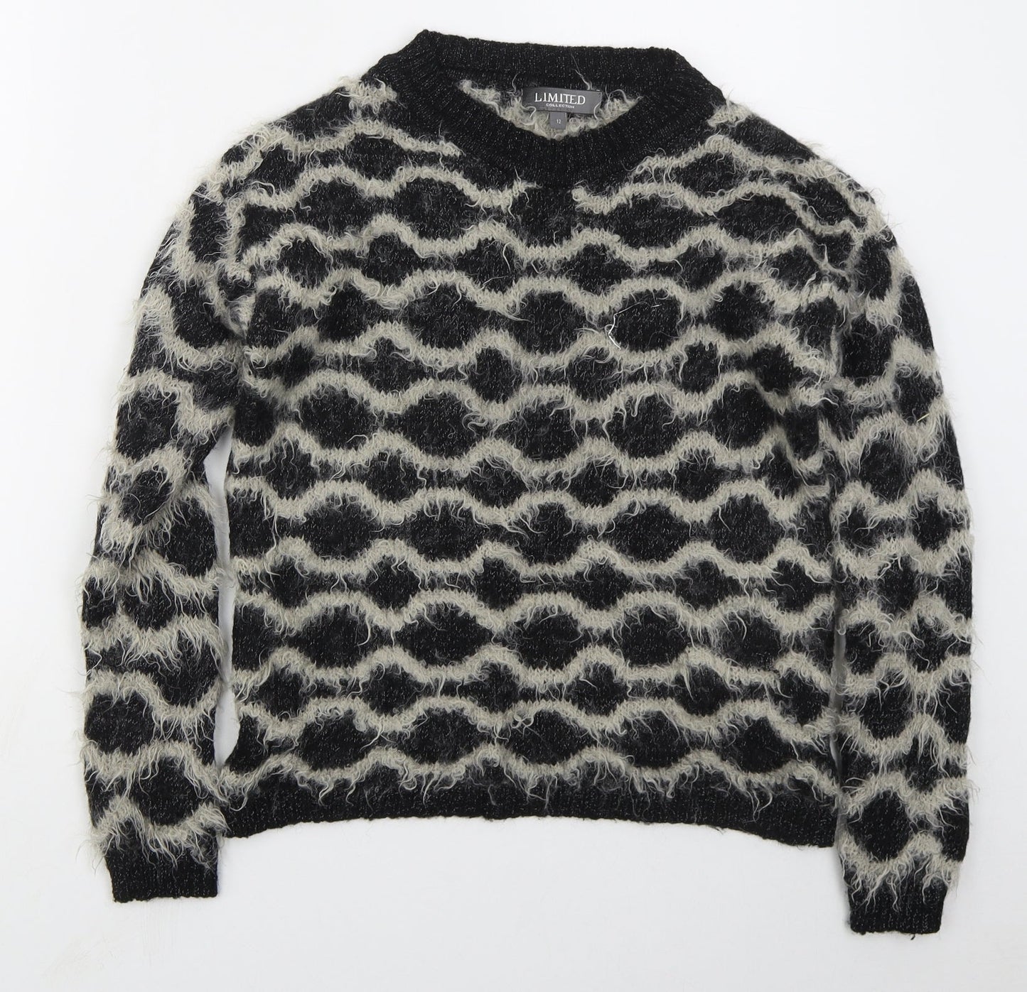 Womens UK Size 12 Marks and Spencer Black Pullover Jumper