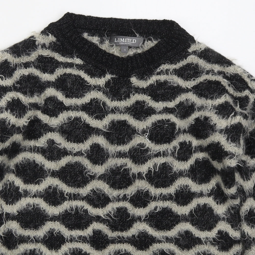 Womens UK Size 12 Marks and Spencer Black Pullover Jumper