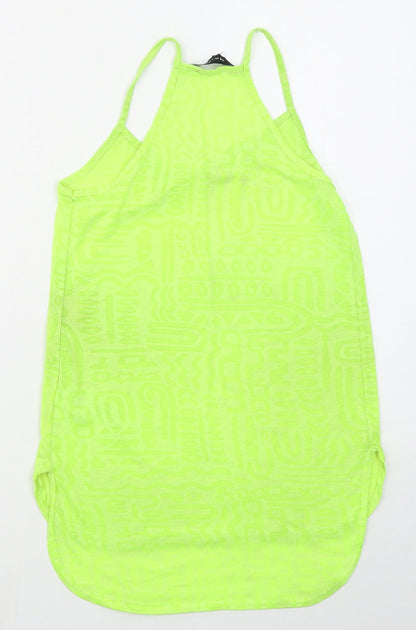 Womens UK Size 6 New Look Yellow Basic Tank