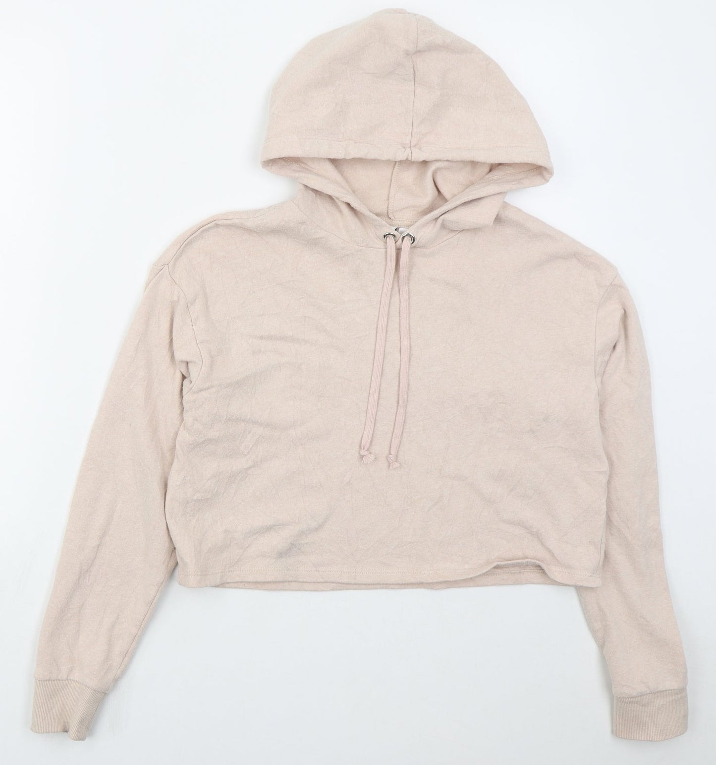 H&M Womens Pink  Cotton Pullover Hoodie Size S  Pullover