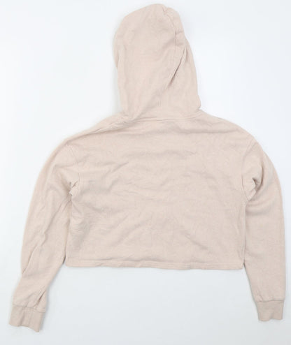 H&M Womens Pink  Cotton Pullover Hoodie Size S  Pullover