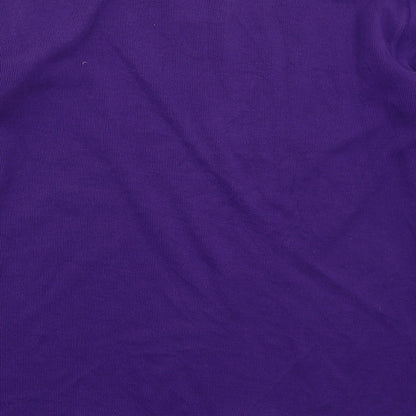 Womens UK Size S Para Purple Basic T-Shirt