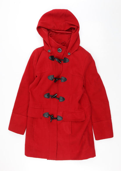 Womens UK Size 12 Debenhams Red Trench Coat