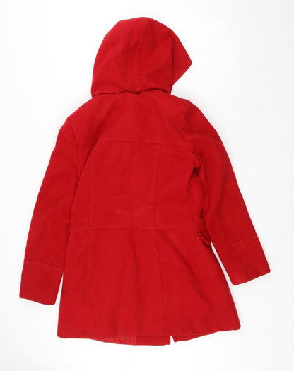 Womens UK Size 12 Debenhams Red Trench Coat