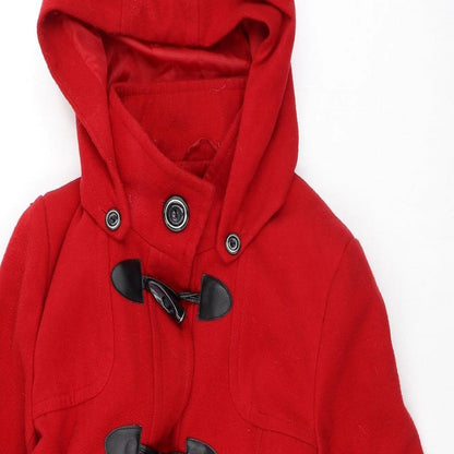 Womens UK Size 12 Debenhams Red Trench Coat