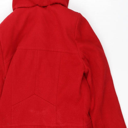 Womens UK Size 12 Debenhams Red Trench Coat