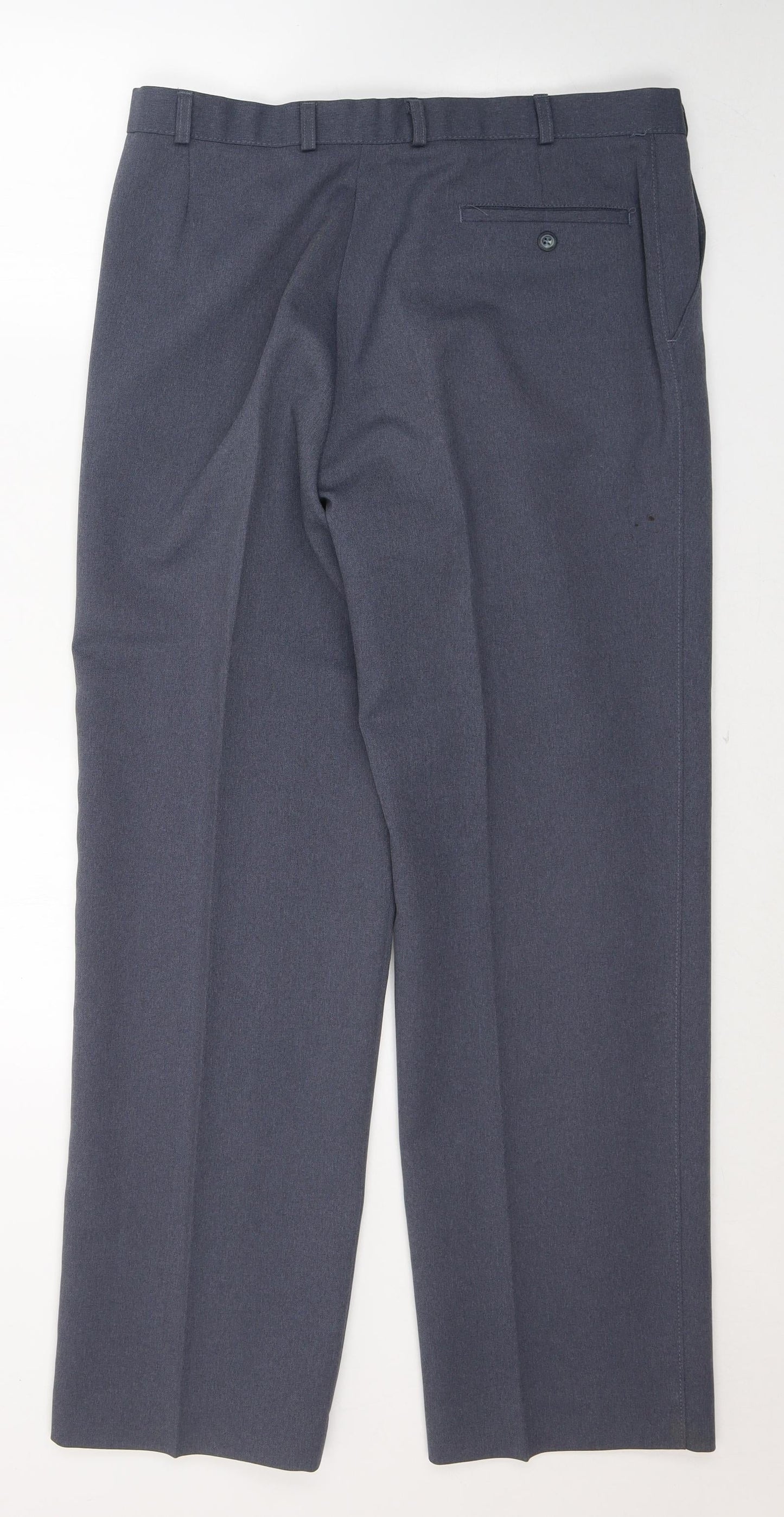 Saint Mitchel Womens Blue  Polyester Trousers  Size 36 in L31 in Regular Button