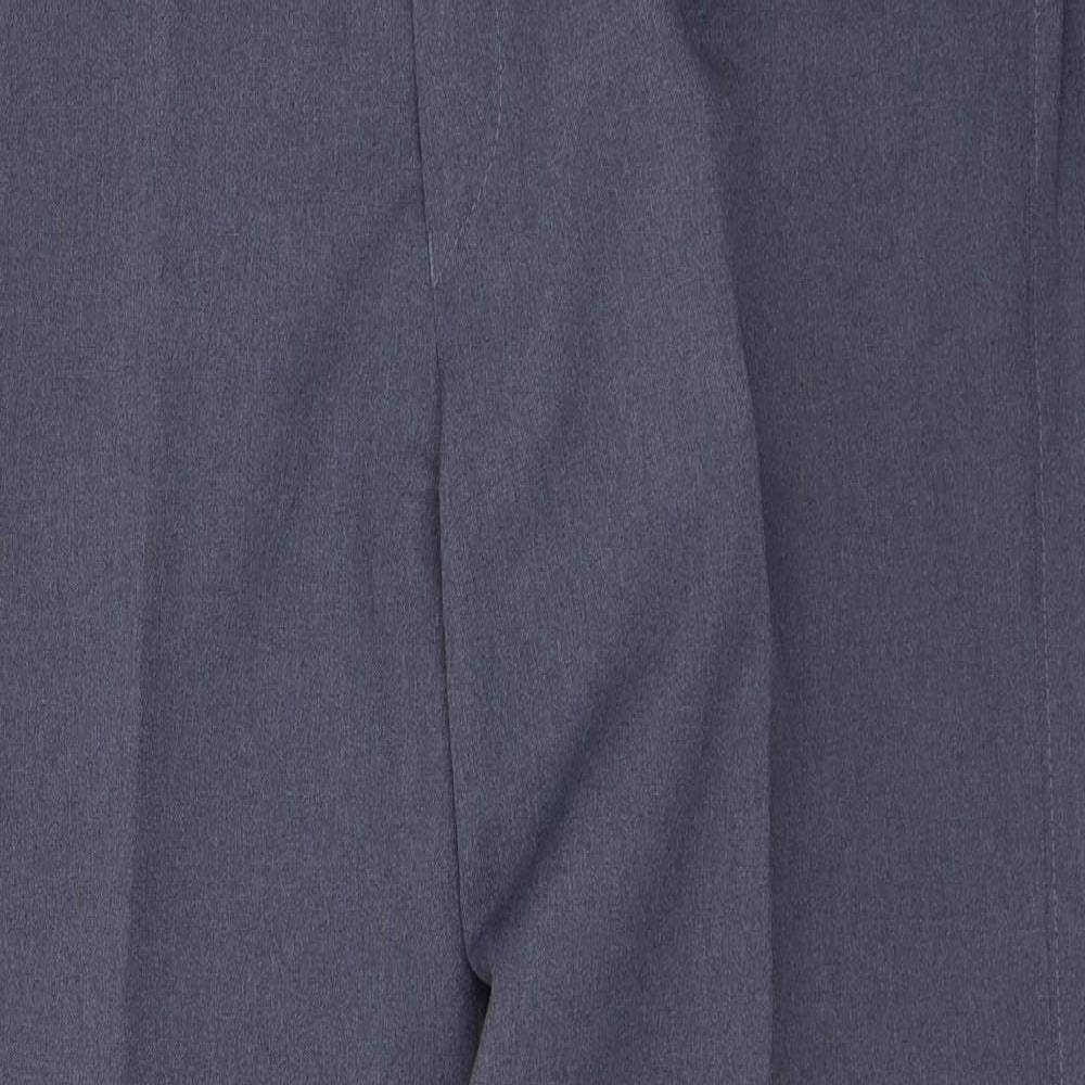 Saint Mitchel Womens Blue  Polyester Trousers  Size 36 in L31 in Regular Button