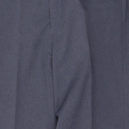 Saint Mitchel Womens Blue  Polyester Trousers  Size 36 in L31 in Regular Button