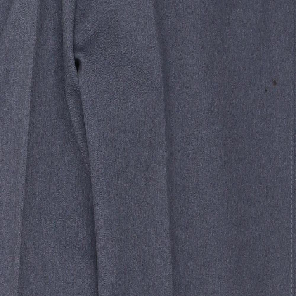 Saint Mitchel Womens Blue  Polyester Trousers  Size 36 in L31 in Regular Button