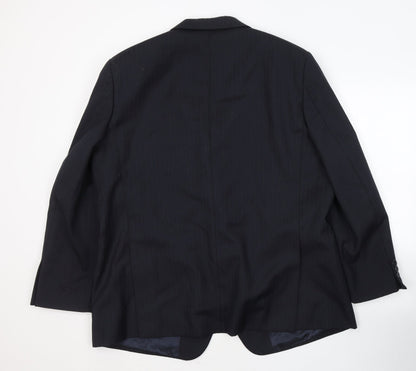 Mens UK Size 44 Wellington Regular Black Suit Jacket