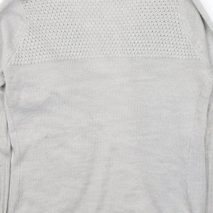 Womens UK Size 8 Miso Grey Cardigan Jumper