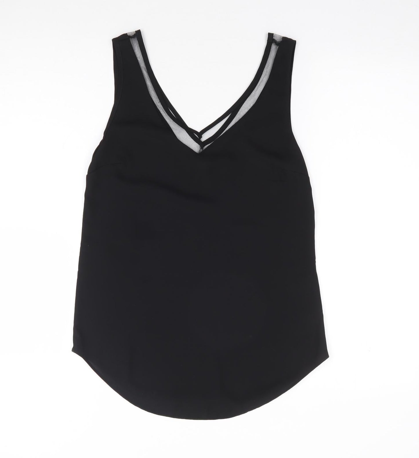 Womens UK Size 6 ASOS Black Jersey Tank