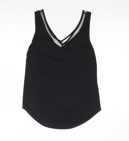 Womens UK Size 6 ASOS Black Jersey Tank