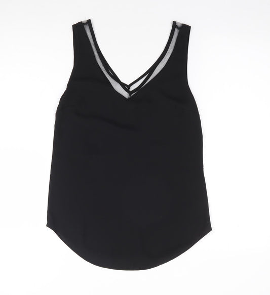 Womens UK Size 6 ASOS Black Jersey Tank