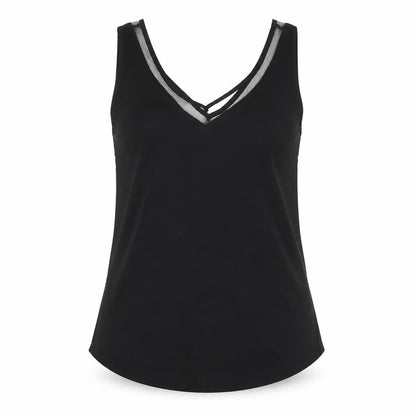 Womens UK Size 6 ASOS Black Jersey Tank