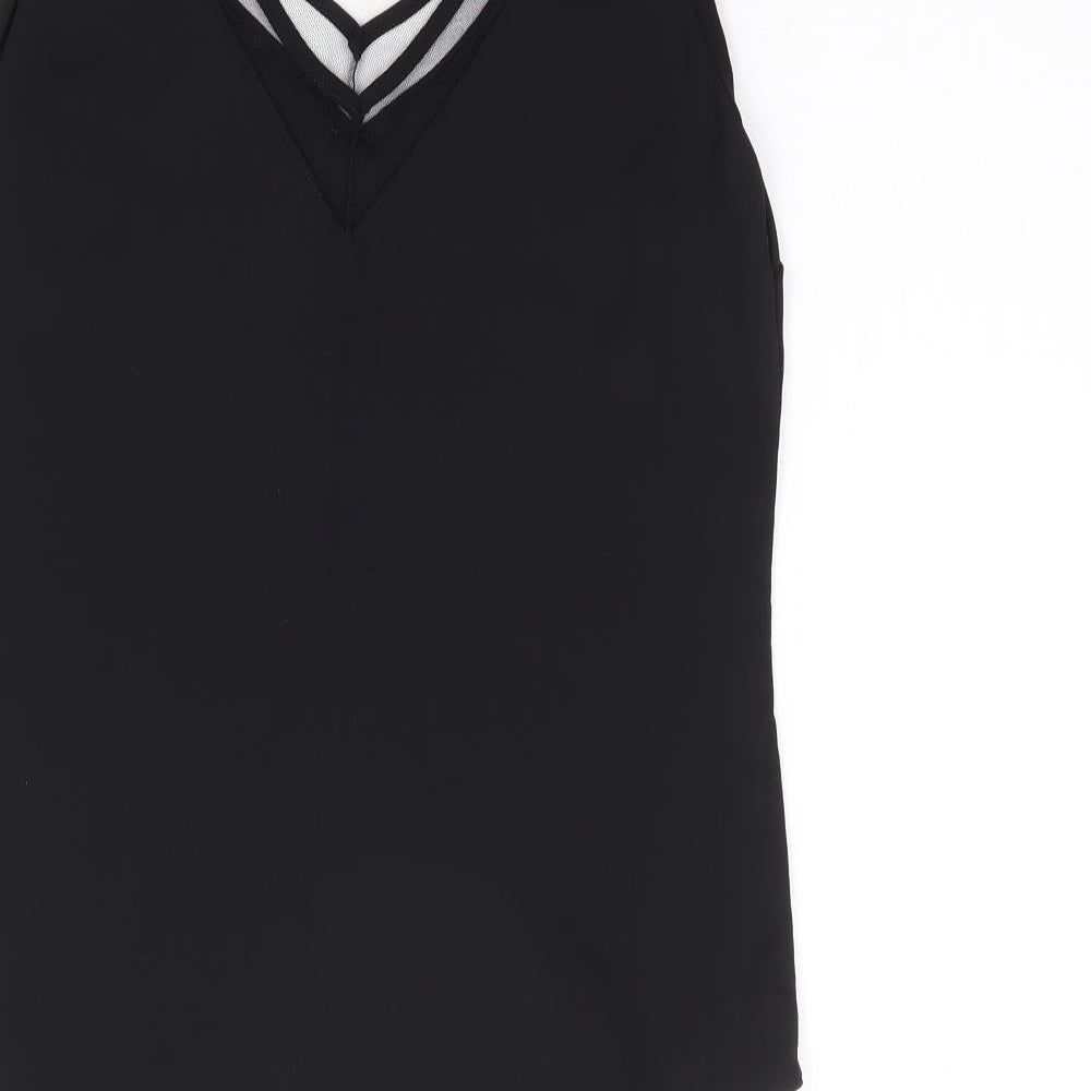 Womens UK Size 6 ASOS Black Jersey Tank
