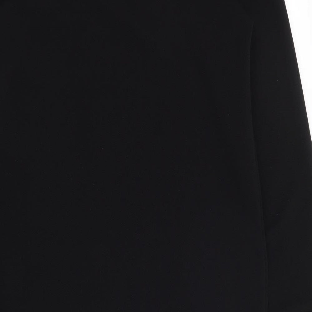 ASOS Womens Black  Polyester Shift  Size 6  Crew Neck Pullover