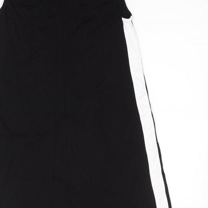 Pull & Bear Womens Black  Viscose Tank Dress  Size S  Crew Neck Pullover