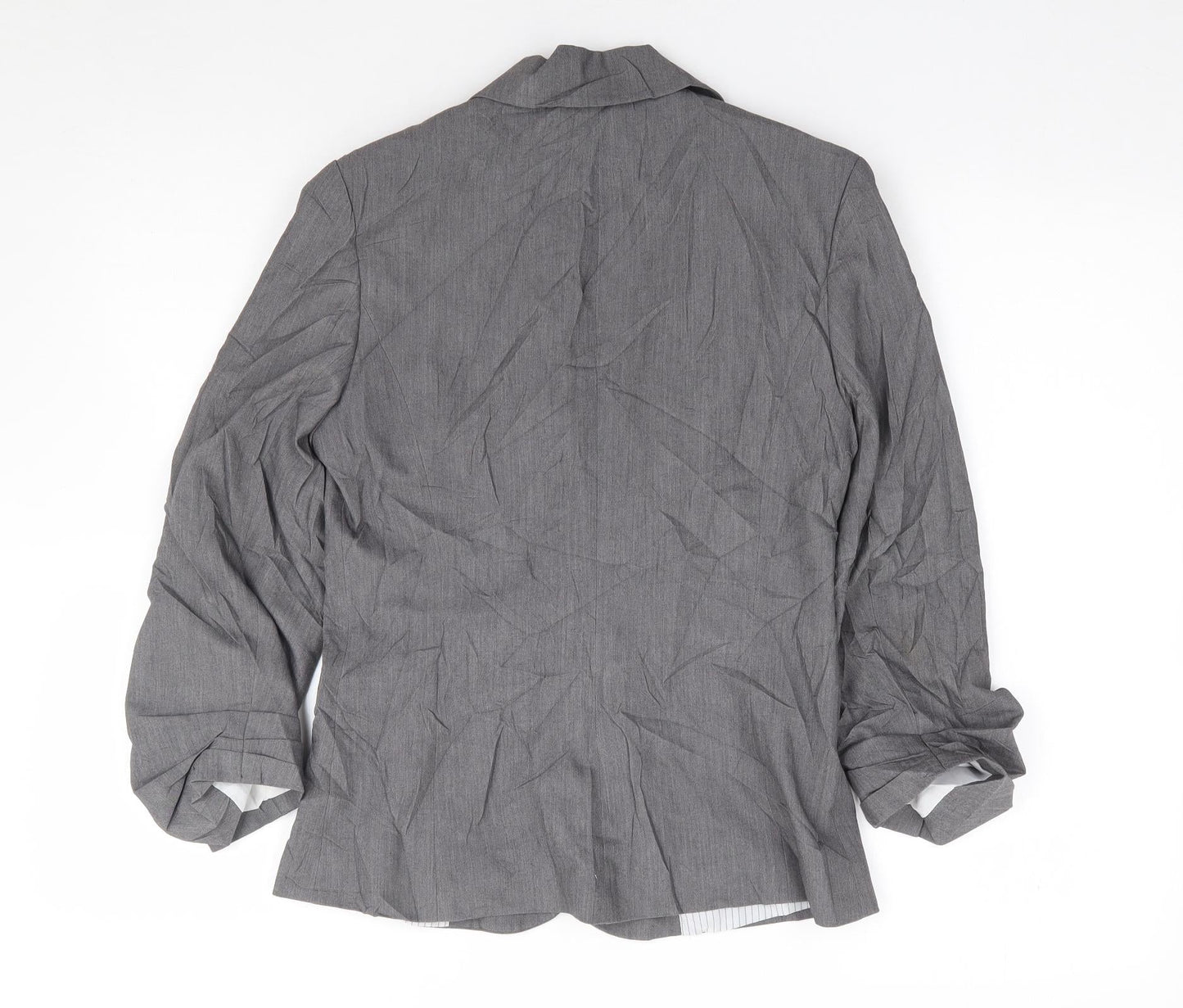 Primark Womens Grey  Polyester Jacket Suit Jacket Size 10