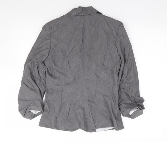 Primark Womens Grey  Polyester Jacket Suit Jacket Size 10