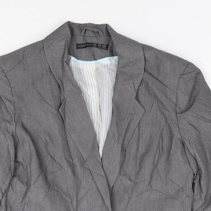 Primark Womens Grey  Polyester Jacket Suit Jacket Size 10