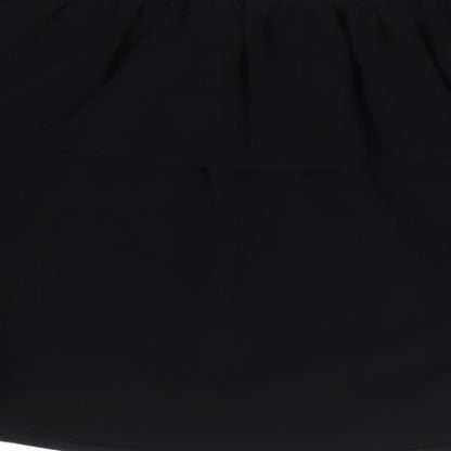 Womens UK Size 8 New Look Black Cropped Blouse