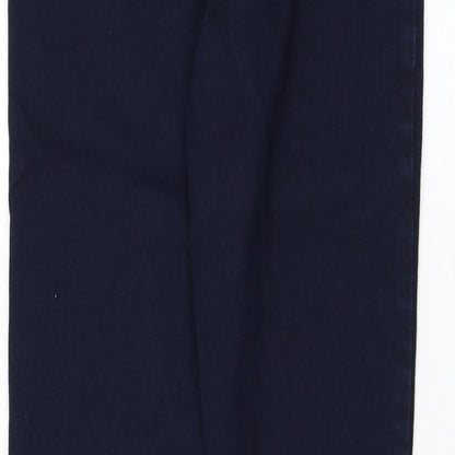 Debenhams Womens Blue  Cotton Skinny Jeans Size 14 L29 in Regular