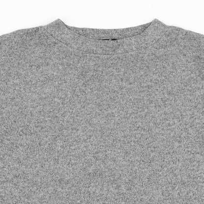 F&F Womens Grey Round Neck  Polyester Pullover Jumper Size M