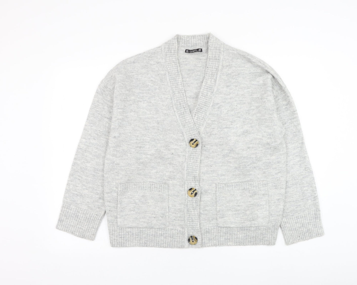 Womens UK Size M Dunnes Stores Grey Cardigan Jumper