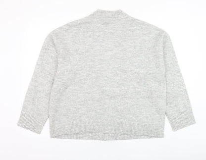 Womens UK Size M Dunnes Stores Grey Cardigan Jumper