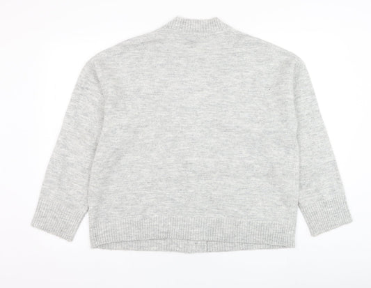 Womens UK Size M Dunnes Stores Grey Cardigan Jumper