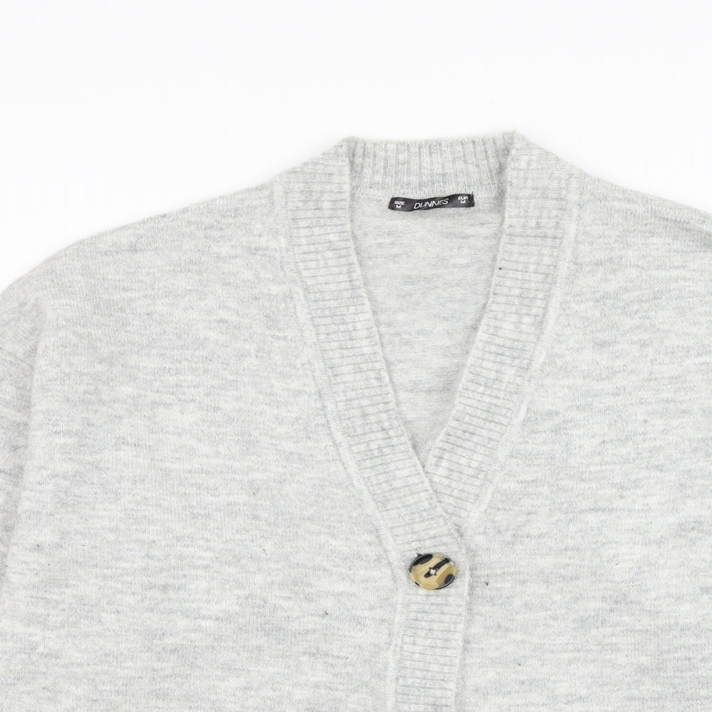Womens UK Size M Dunnes Stores Grey Cardigan Jumper