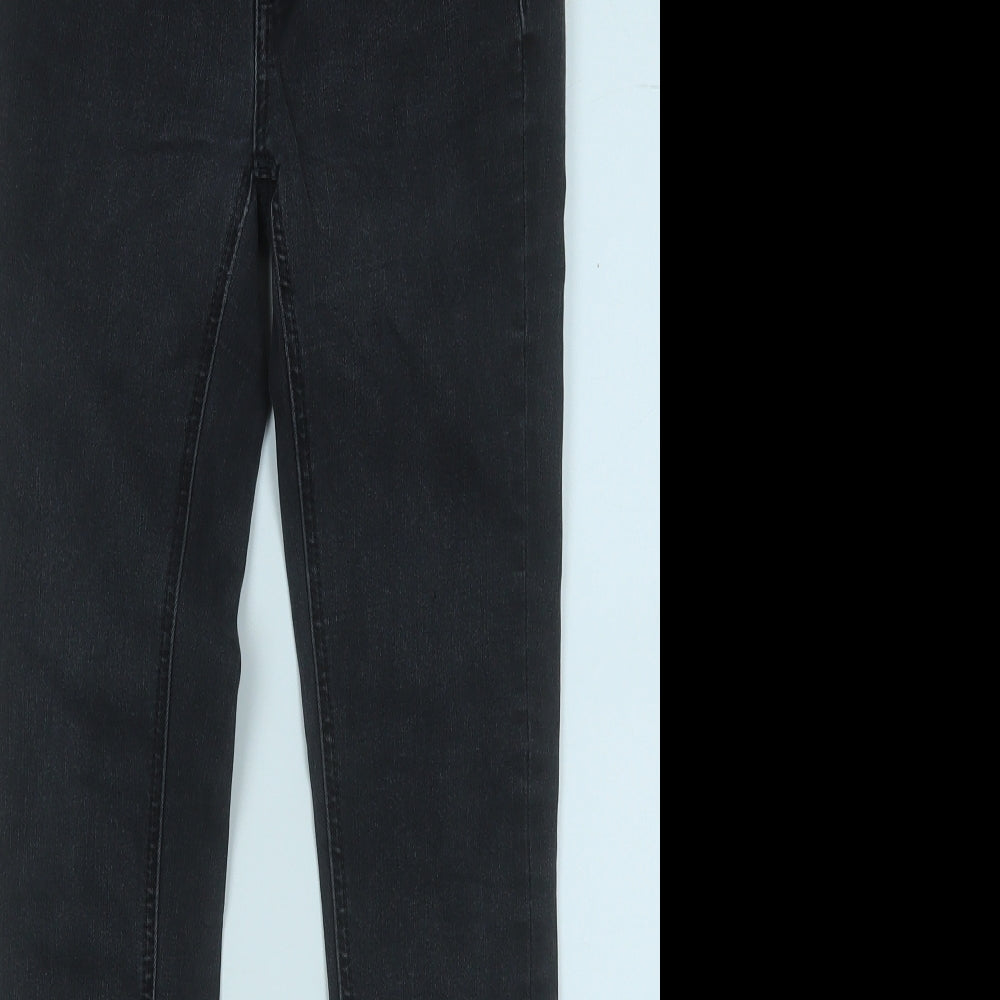 Zara Womens Grey  Cotton Mom Jeans Size 6 L26 in Regular