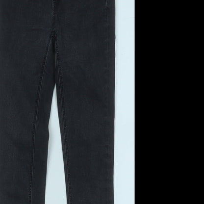 Zara Womens Grey  Cotton Mom Jeans Size 6 L26 in Regular