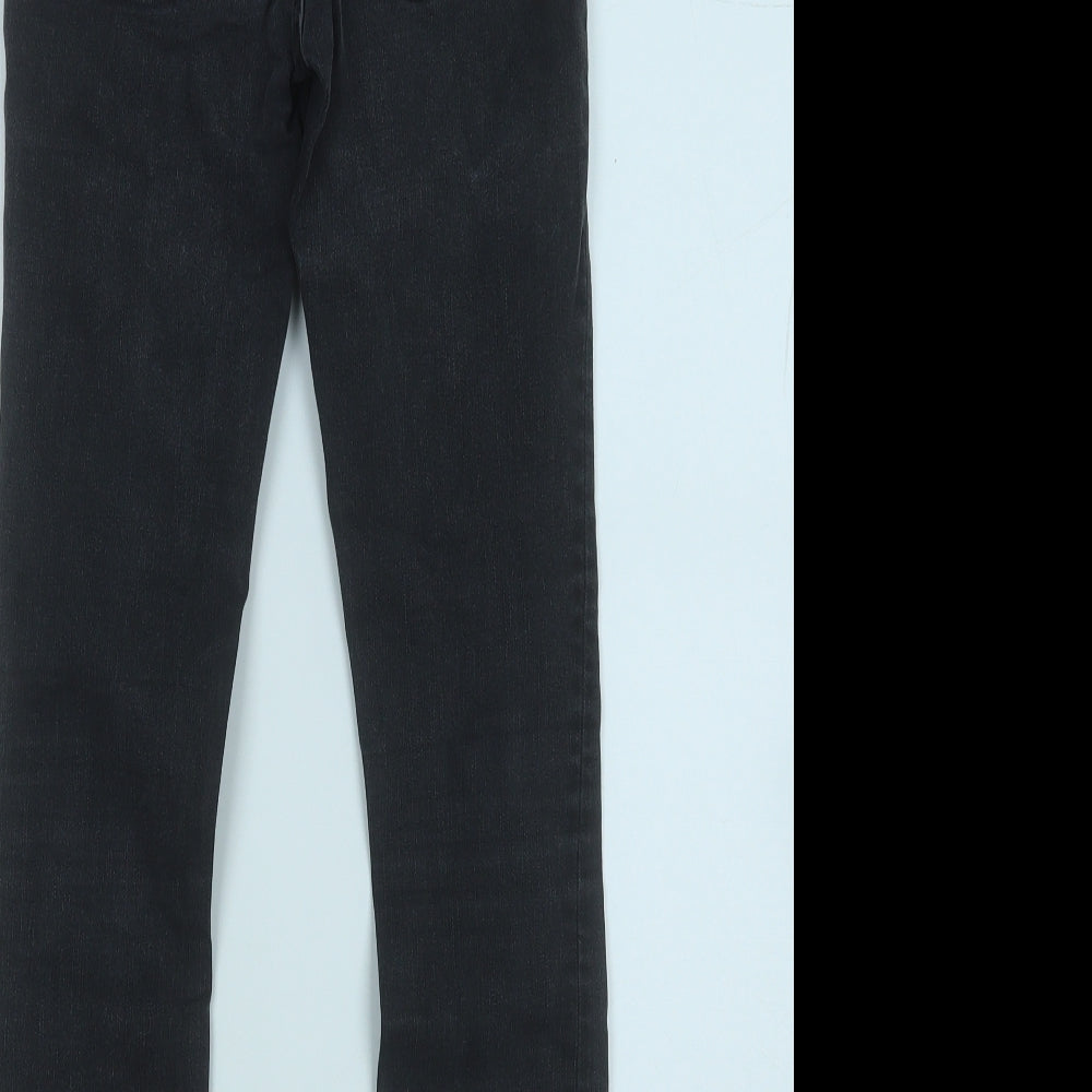 Zara Womens Grey  Cotton Mom Jeans Size 6 L26 in Regular