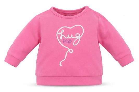 F&F Girls Pink  Cotton Pullover Jumper Size 0-3 Months