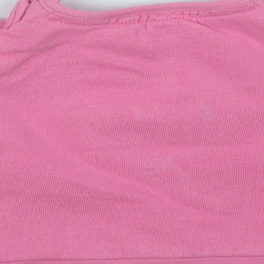 F&F Girls Pink  Cotton Pullover Jumper Size 0-3 Months