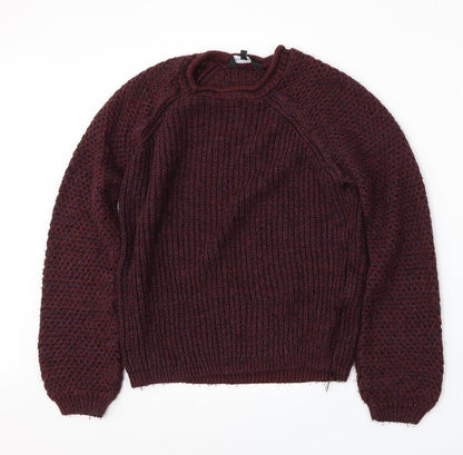 Womens UK Size 8 New Look Red Pullover Jumper
