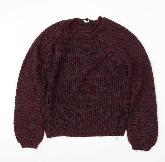 Womens UK Size 8 New Look Red Pullover Jumper