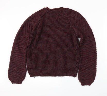 Womens UK Size 8 New Look Red Pullover Jumper