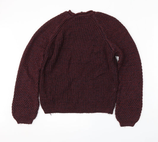Womens UK Size 8 New Look Red Pullover Jumper