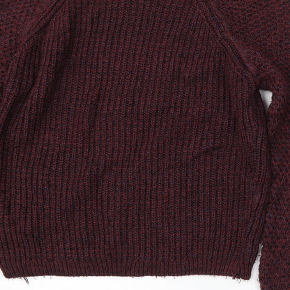 Womens UK Size 8 New Look Red Pullover Jumper