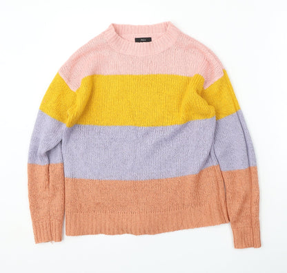Womens UK Size 10 M&Co Multicoloured Pullover Jumper