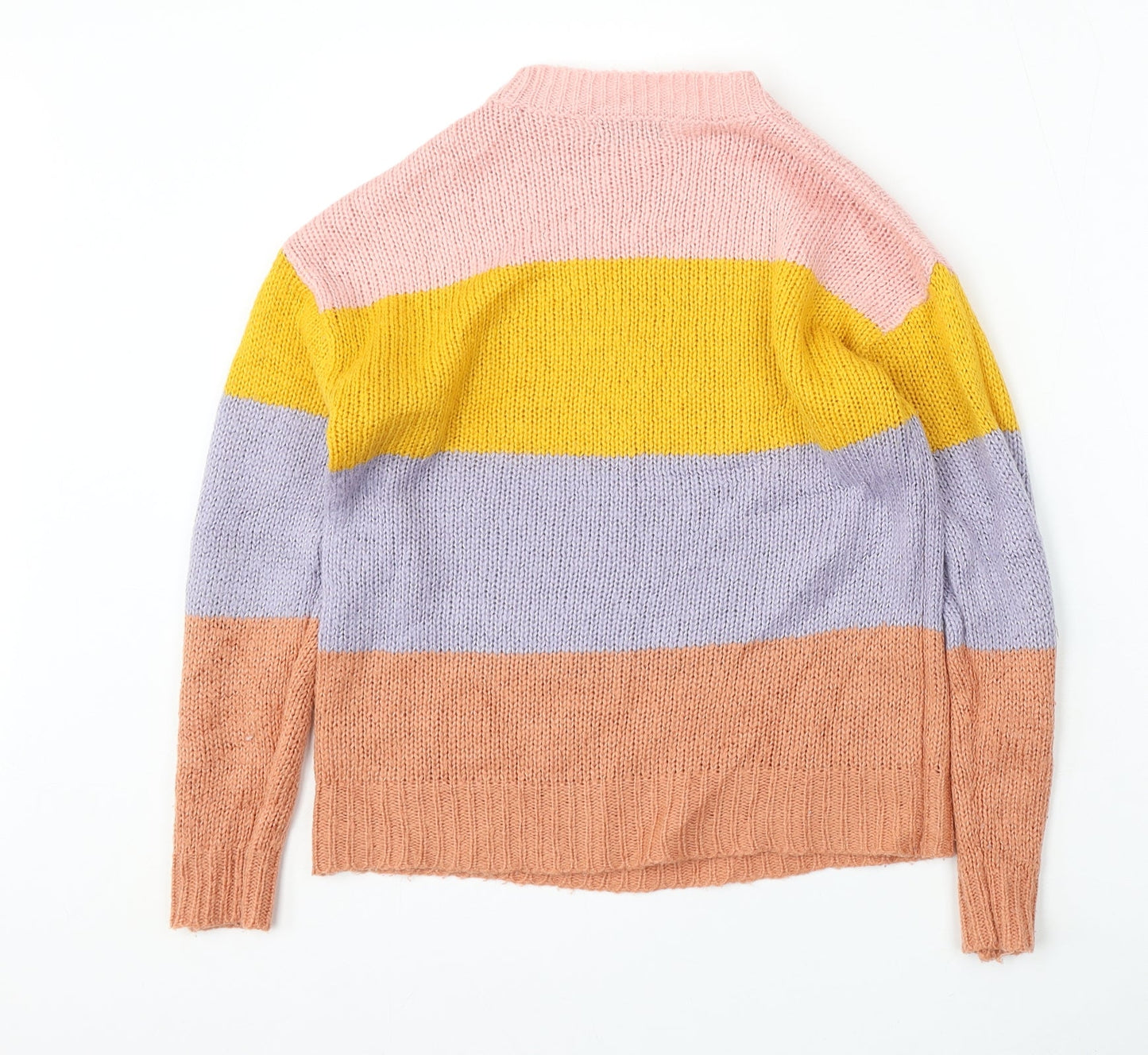 Womens UK Size 10 M&Co Multicoloured Pullover Jumper