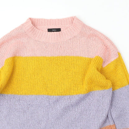 Womens UK Size 10 M&Co Multicoloured Pullover Jumper