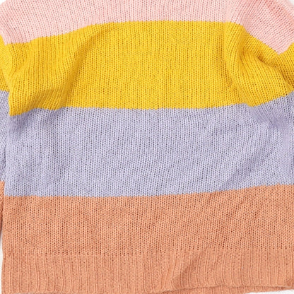 Womens UK Size 10 M&Co Multicoloured Pullover Jumper