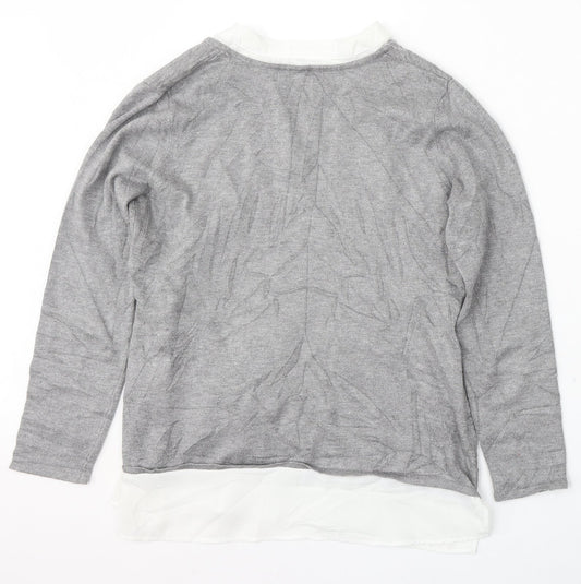 Womens UK Size 12 Lakeland Grey Pullover Jumper